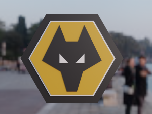 Wolverhampton Wanderers 3D club logo 3D Model