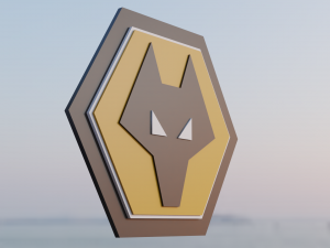 Wolverhampton Wanderers 3D club logo 3D Model