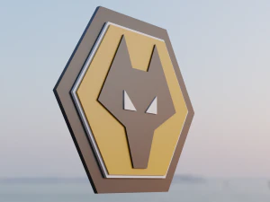 Wolverhampton Wanderers 3D club logo 3D Model
