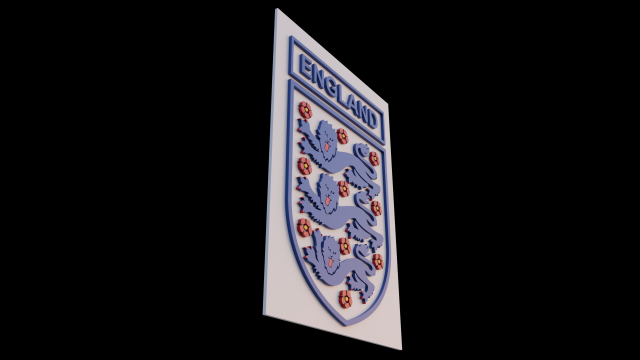 3D logo National team England Modelo 3D .c4d .max .obj .3ds .fbx .stl .blend 