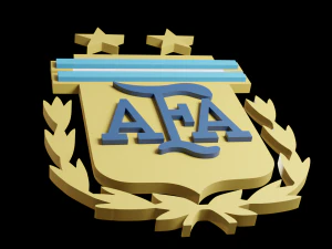 Logo AFA 3D di calcio argentino Modello 3D