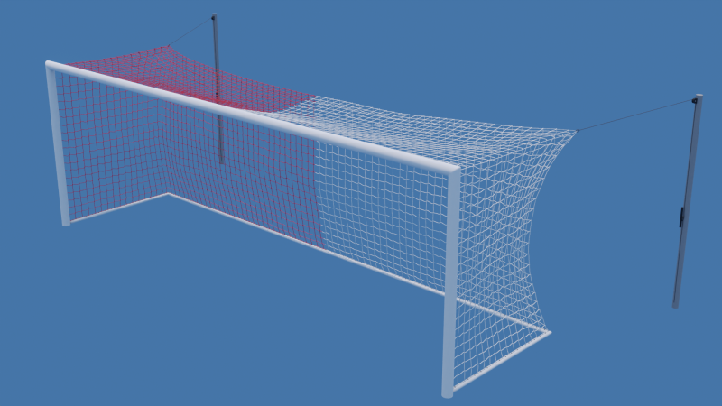Soccer goal Premiere League style 3D मॉडल .c4d .max .obj .3ds .fbx .stl .blend