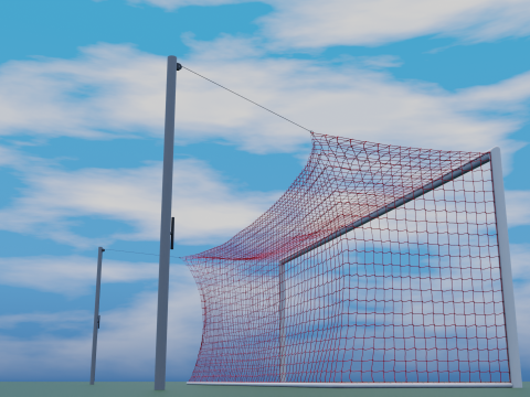 Soccer goal Premiere League style 3D मॉडल