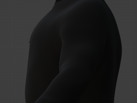 Hoodie with zipper Black version 3Dモデル