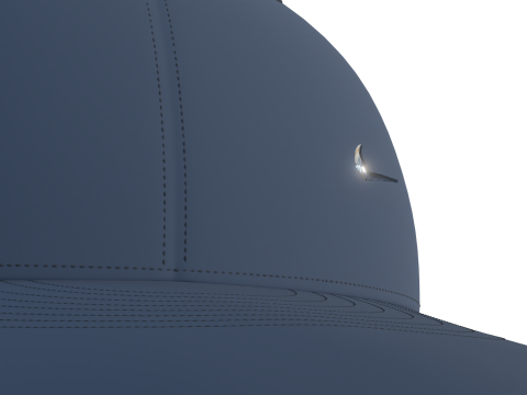 Nike baseball cap Navy blue 3Dモデル