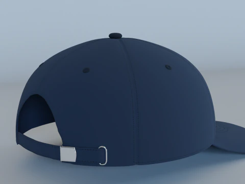 Nike baseball cap Navy blue 3D Model