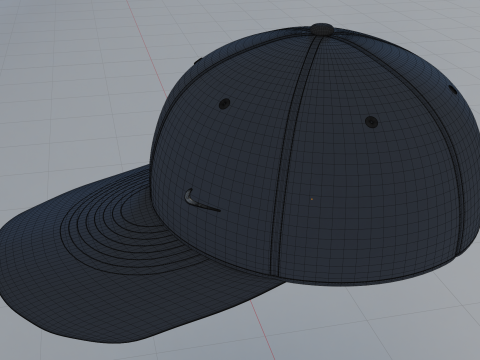 Nike baseball cap Navy blue 3Dモデル