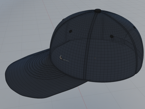 Nike baseball cap Navy blue 3Dモデル