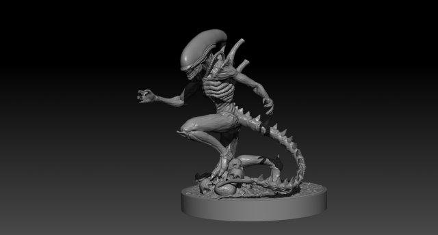 alien - xenomorph 3D Модель .c4d .max .obj .3ds .fbx .stl .blend