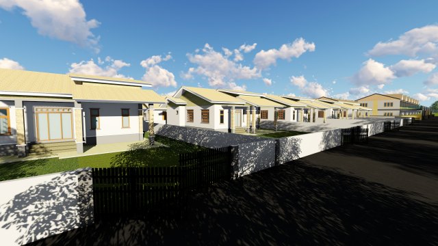 residential area Model 3D .c4d .max .obj .3ds .fbx .stl .blend 