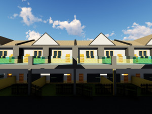 residential area Model 3D