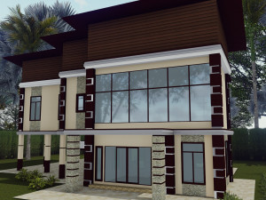 asia house design 3D Model