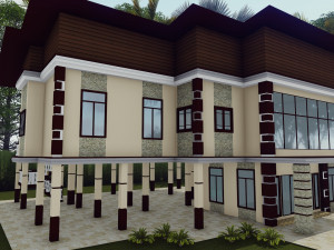 asia house design 3D Model