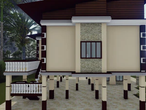 asia house design 3D Model