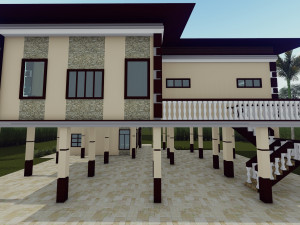 asia house design 3D Model