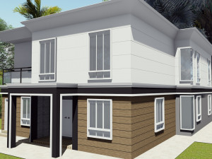 modern house design 3Dモデル