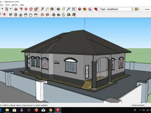 detached single storey 3D Model