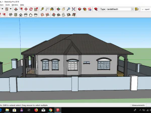 detached single storey 3D Model