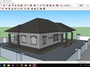 detached single storey 3D Model