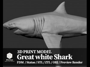 greatwhiteshark - 3dprint 3D Print Model