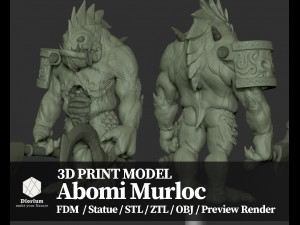 murloc abomination - creature 3D Print Model
