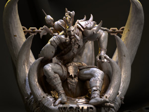 world of warcraft voljin statue fanart - 3d print model 3D Print Model