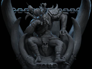 world of warcraft voljin est&aacute;tua fanart - modelo de impress&atilde;o 3D Modelo de Impressão 3D