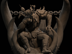 world of warcraft voljin statue fanart - 3d print model 3D Print Model