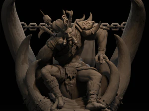 world of warcraft voljin est&aacute;tua fanart - modelo de impress&atilde;o 3D Modelo de Impressão 3D