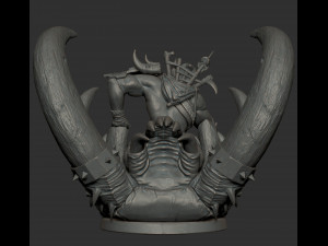 world of warcraft voljin statue fanart - 3d print model 3D Print Model