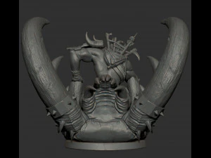 world of warcraft voljin est&aacute;tua fanart - modelo de impress&atilde;o 3D Modelo de Impressão 3D