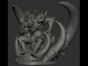 world of warcraft voljin statue fanart - 3d print model 3D Print Model
