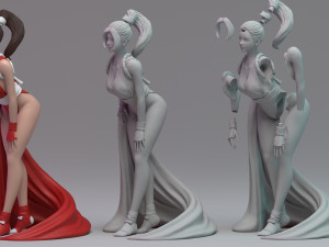 kof - fanart mai 3d print model Modelo de Impressão 3D