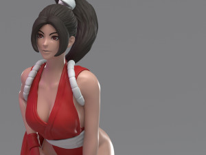 kof - fanart mai 3d print model Modelo de Impressão 3D