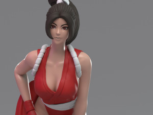 kof - fanart mai 3d print model Modelo de Impressão 3D