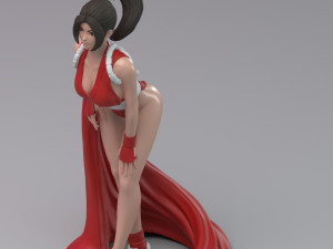 kof - fanart mai 3d print model Modelo de Impressão 3D
