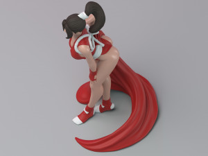kof - fanart mai 3d print model Modelo de Impressão 3D