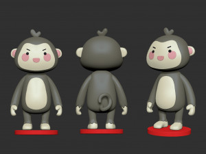 baby chimpanzee free 3d print model 3D Print Model