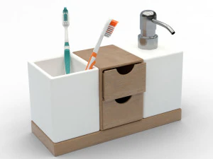 bamboo soap dispencer 3D Model