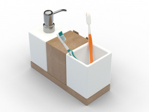 bamboo soap dispencer Modelo 3D