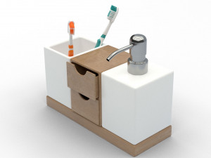 bamboo soap dispencer Modelo 3D