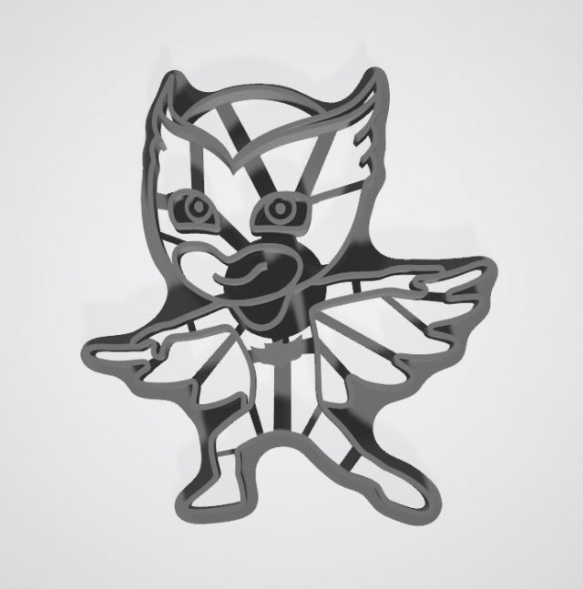 masked heroes 3d cookies cutter carton 3d print model 3D Print Model .c4d .max .obj .3ds .fbx .stl .blend 