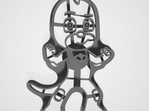 masked heroes 3d cookies cutter carton 3d print model 3D Print Model