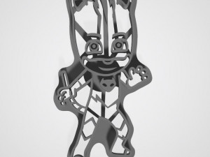 masked heroes 3d cookies cutter carton 3d print model 3D Print Model