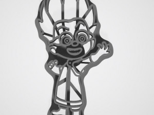masked heroes 3d cookies cutter carton 3d print model 3D Print Model