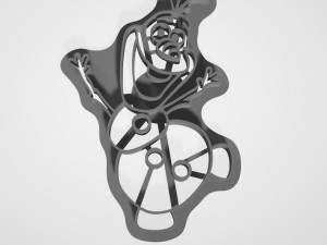 frozen heart cookies 3d print model 3D-Druckmodell