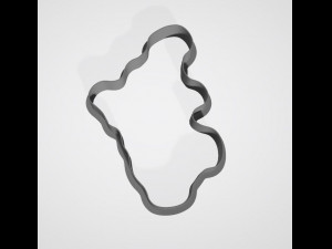 frozen heart cookies 3d print model 3D-Druckmodell