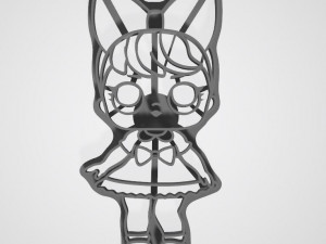 lol surprise dolls cookies cutter 3d print model Modello di stampa 3D