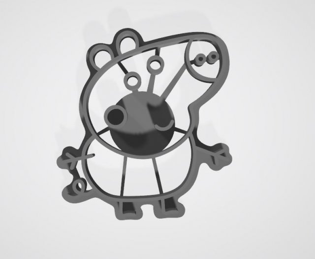 large collection of peppa pig cutter cookies 3d print model 3D Принт Модель .c4d .max .obj .3ds .fbx .stl .blend 