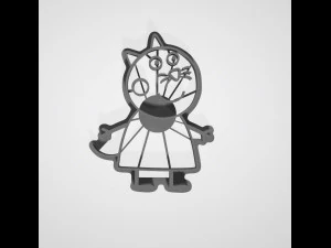 large collection of peppa pig cutter cookies 3d print model 3D Print Model